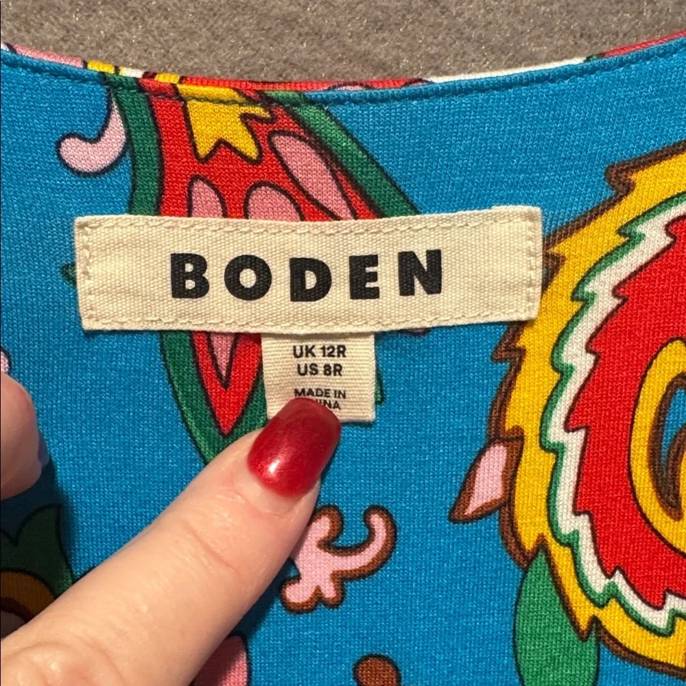 Boden Blue Floral Maxi Dress - Picture 2 of 6